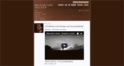 Desktop Screenshot of maximilian-hecker.com